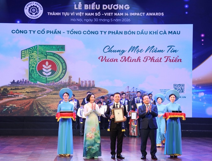 PVCFC – Doanh nghiệp Phân bón uy tín được được vinh danh tại Vietnam I4 Impact Awards 2026