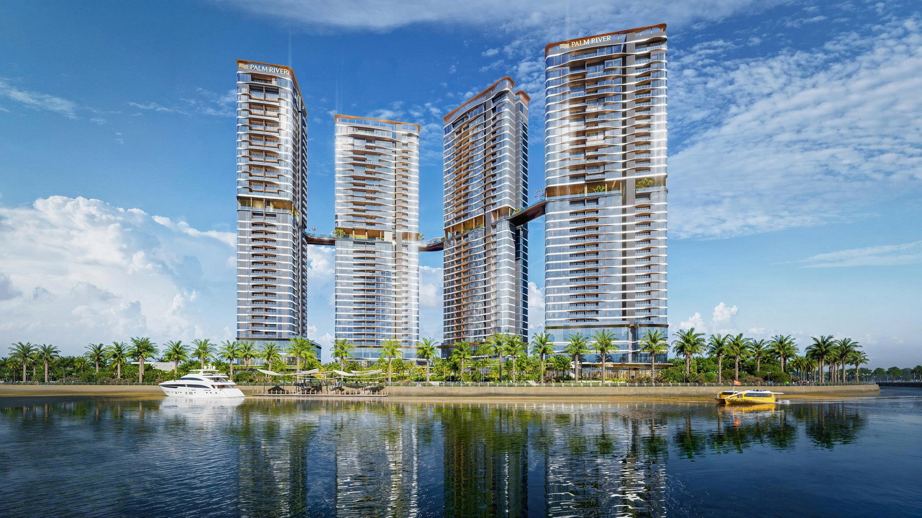 Palm River mang đến một không gian sống ven sông chuẩn nghỉ dưỡng giữa lòng thành phố