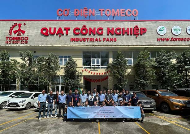 Hiệp hội Công nghiệp hỗ trợ Việt Nam tổ chức đánh giá kết quả cải tiến hiện trường tại Công ty TOMECO